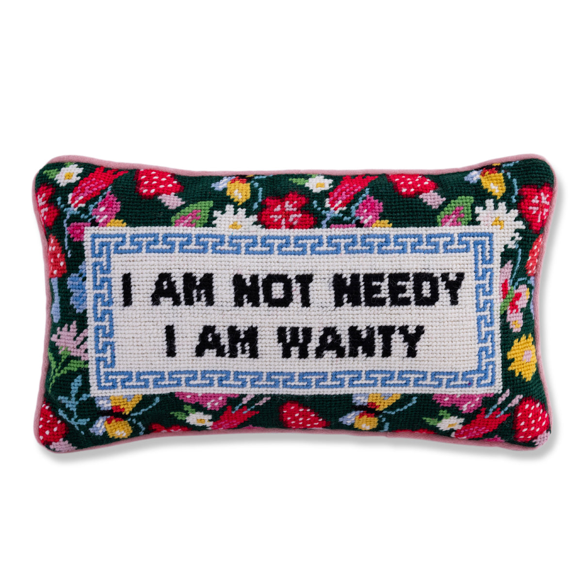 Furbish Studio - Not Needy Needlepoint Pillow
