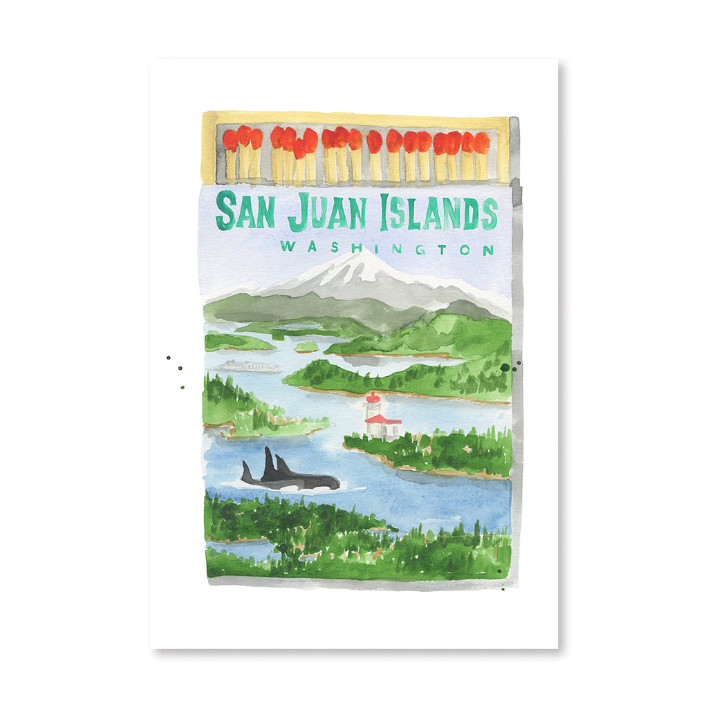 San Juan Islands Matchbook - Furbish Studio