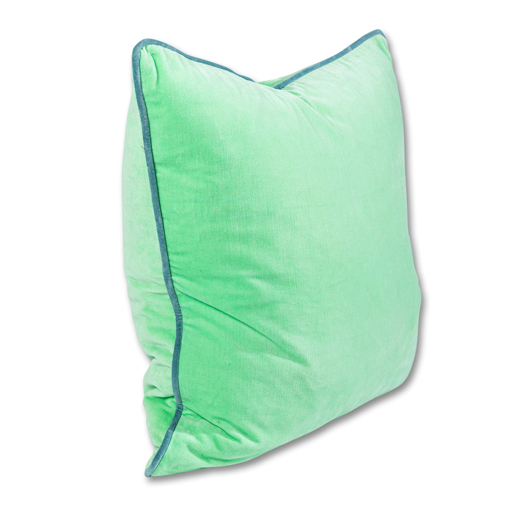 Charliss Velvet Pillow - Mint + Aqua - Furbish Studio