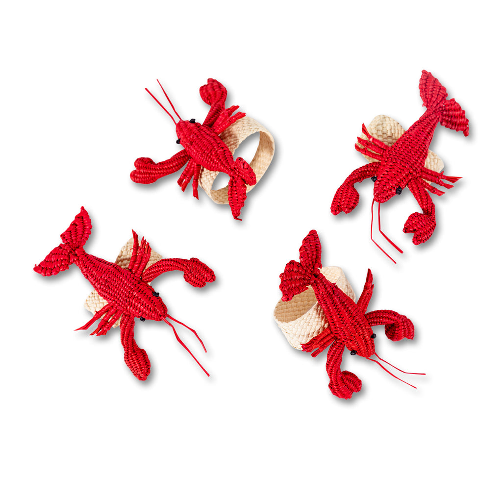 Raffia Napkin Ring - Red Lobster - Furbish Studio