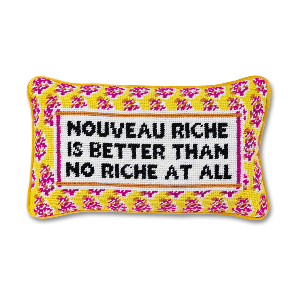 Nouveau Riche Needlepoint Pillow - Furbish Studio