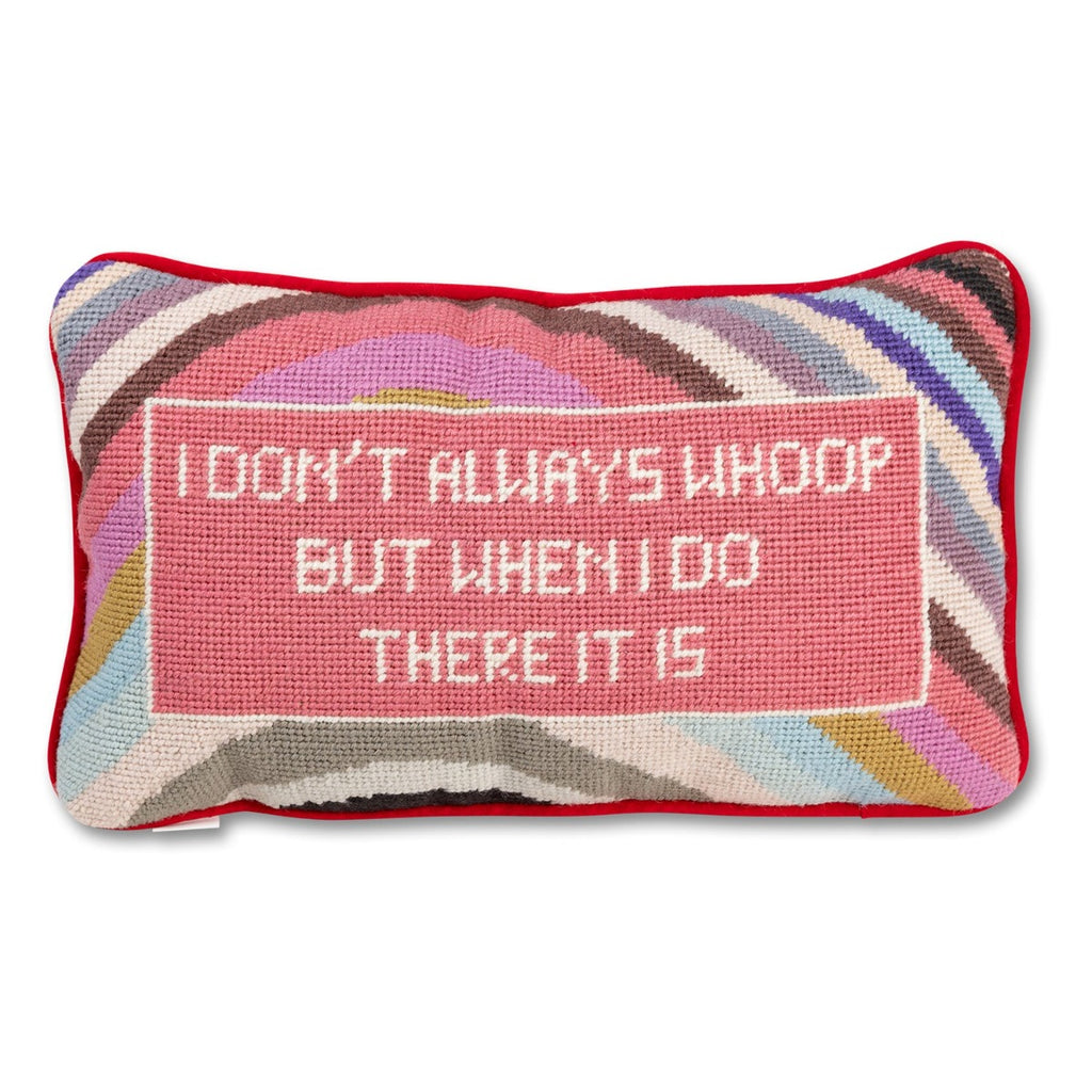 Whoop There It Is Needlepoint Pillow - Furbish Studio