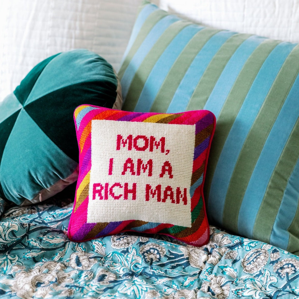 "Cher Knows Best" Needlepoint Pillow