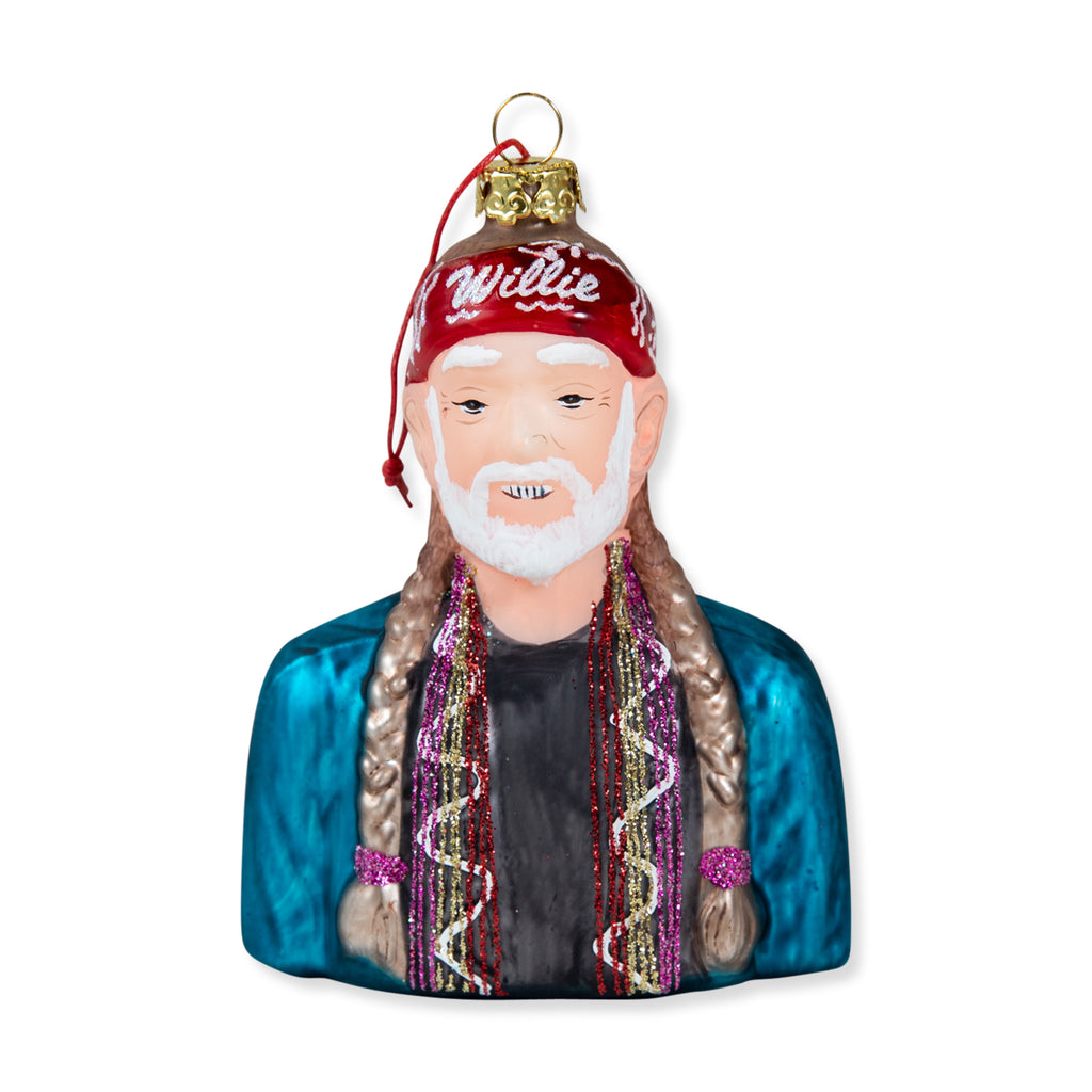 Willie Nelson Ornament - Furbish Studio