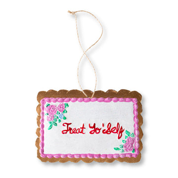 Treat Yo' Self Sheet Cake Ornament - Furbish Studio