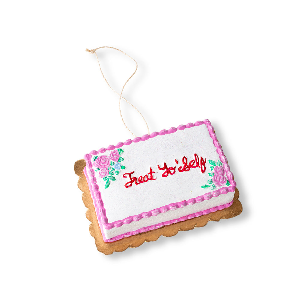 Treat Yo' Self Sheet Cake Ornament - Furbish Studio