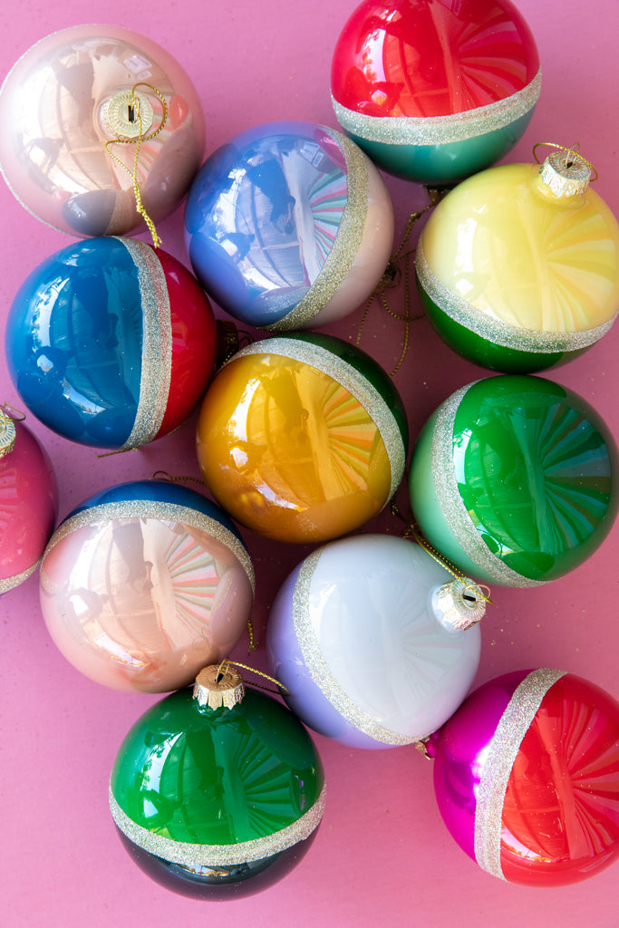 Rainbow Bauble Ornaments Set - Furbish Studio