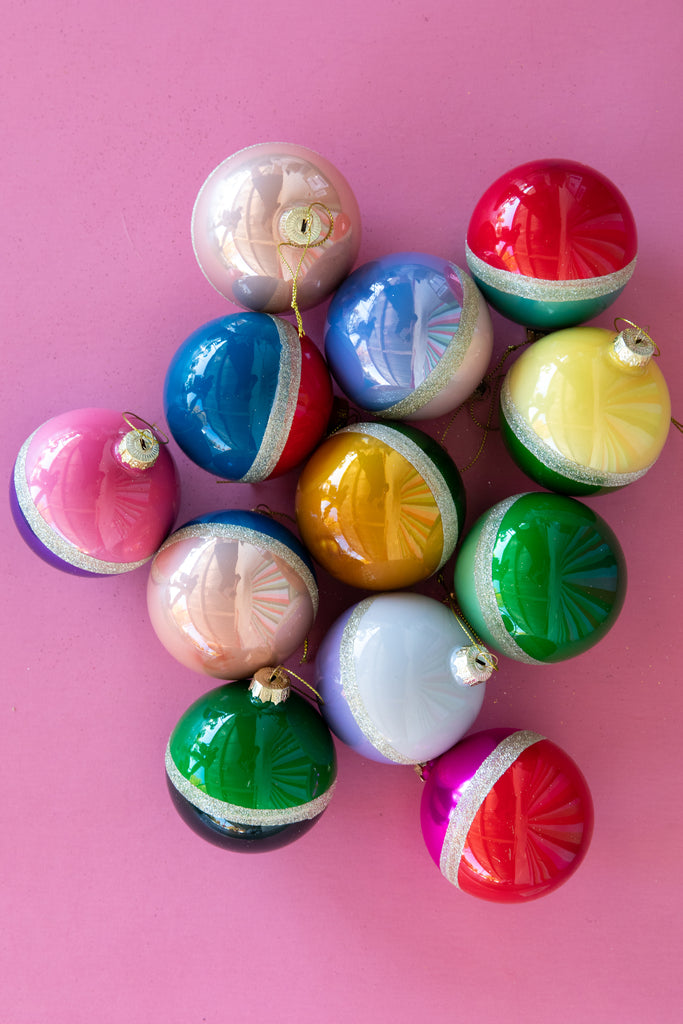 Rainbow Bauble Ornaments Set - Furbish Studio