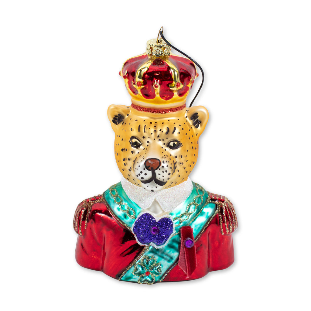 Furbish Studio - Regal Leopard Christmas Ornament