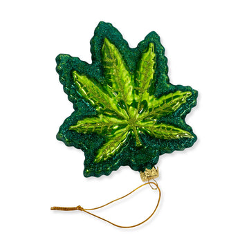 Furbish Studio - High Holiday Ornament Cannabis Leaf