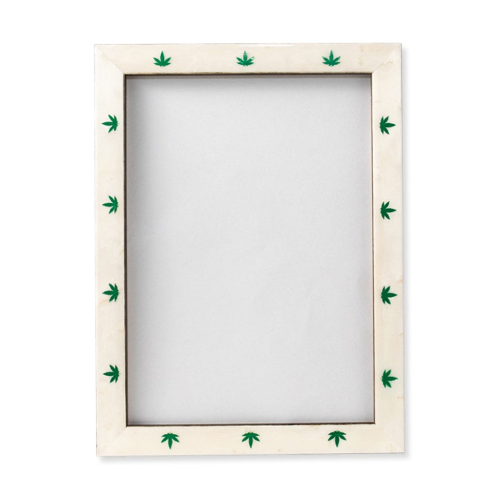 Furbish Studio - High Times Frame 5 x 7 green 5 lobed leaves front view