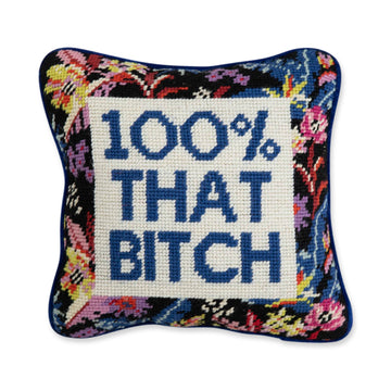 That Bitch Needlepoint Pillow - Furbish Studio