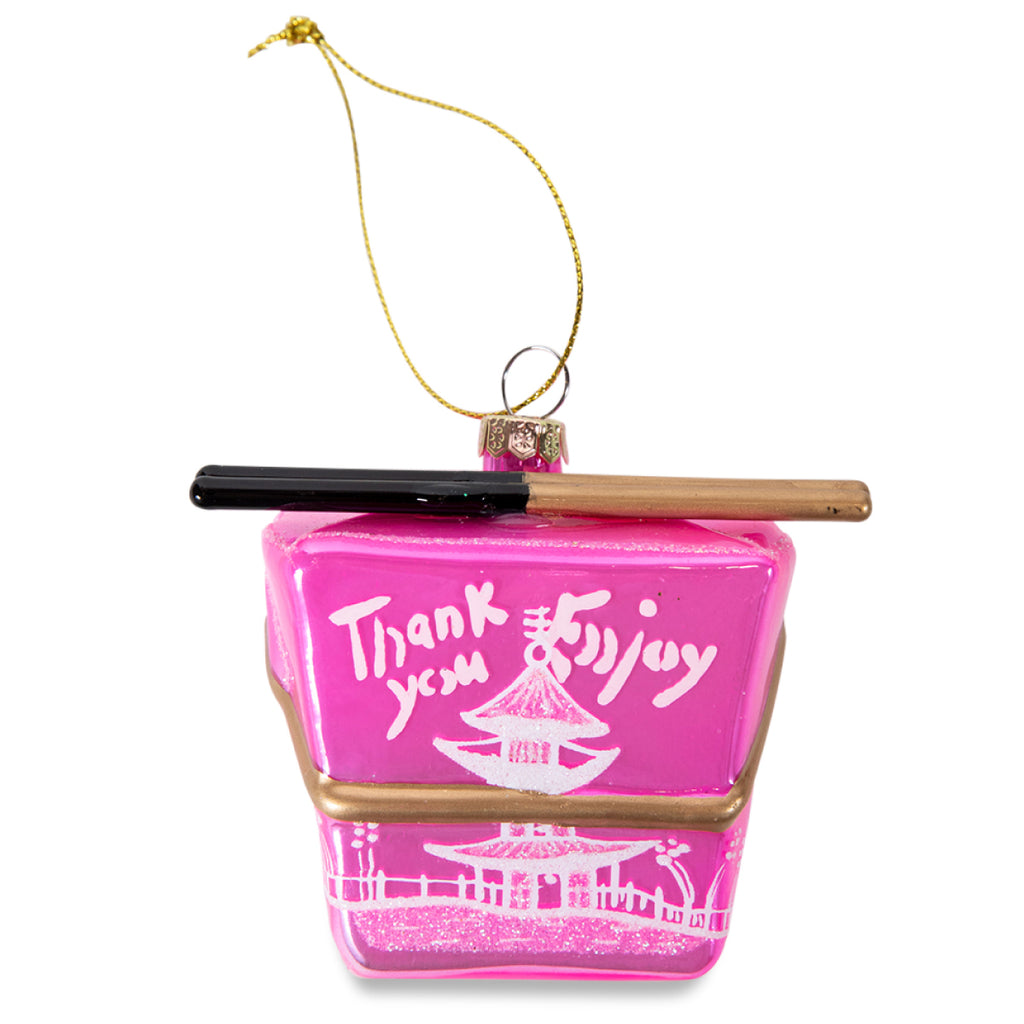 Chinese Take Out Ornament - Hot Pink - Furbish Studio