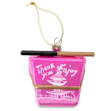 Chinese Take Out Ornament - Hot Pink - Furbish Studio