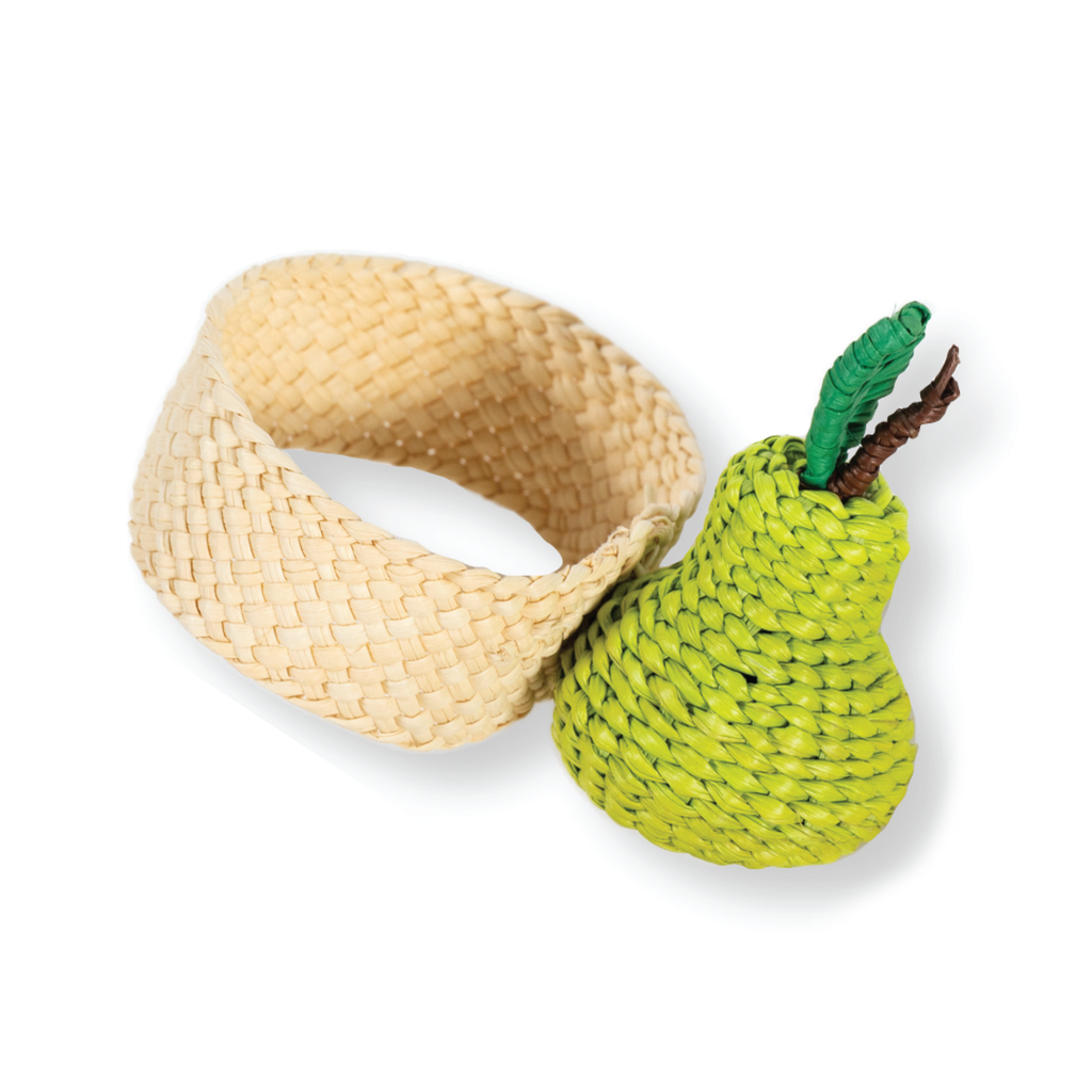 Raffia Napkin Ring - Pear - Furbish Studio