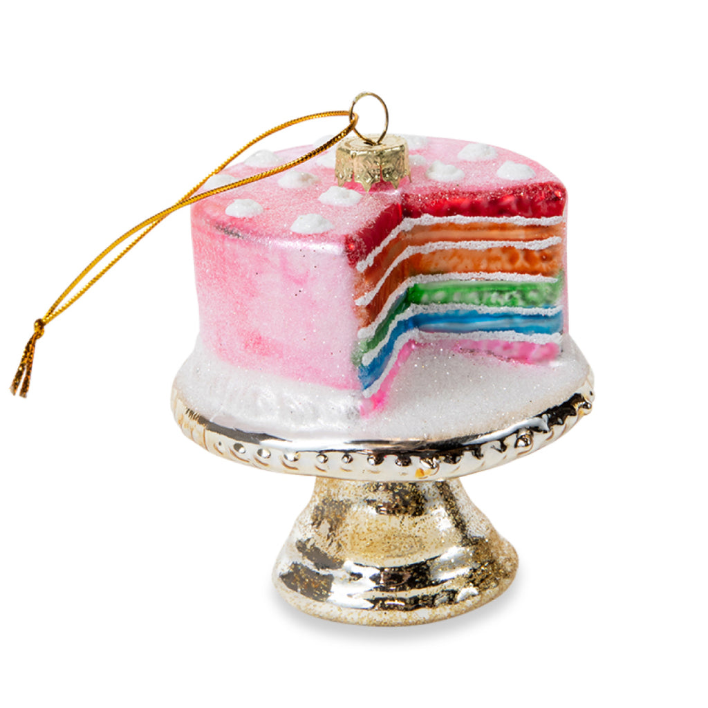 Rainbow Cake Ornament - Furbish Studio