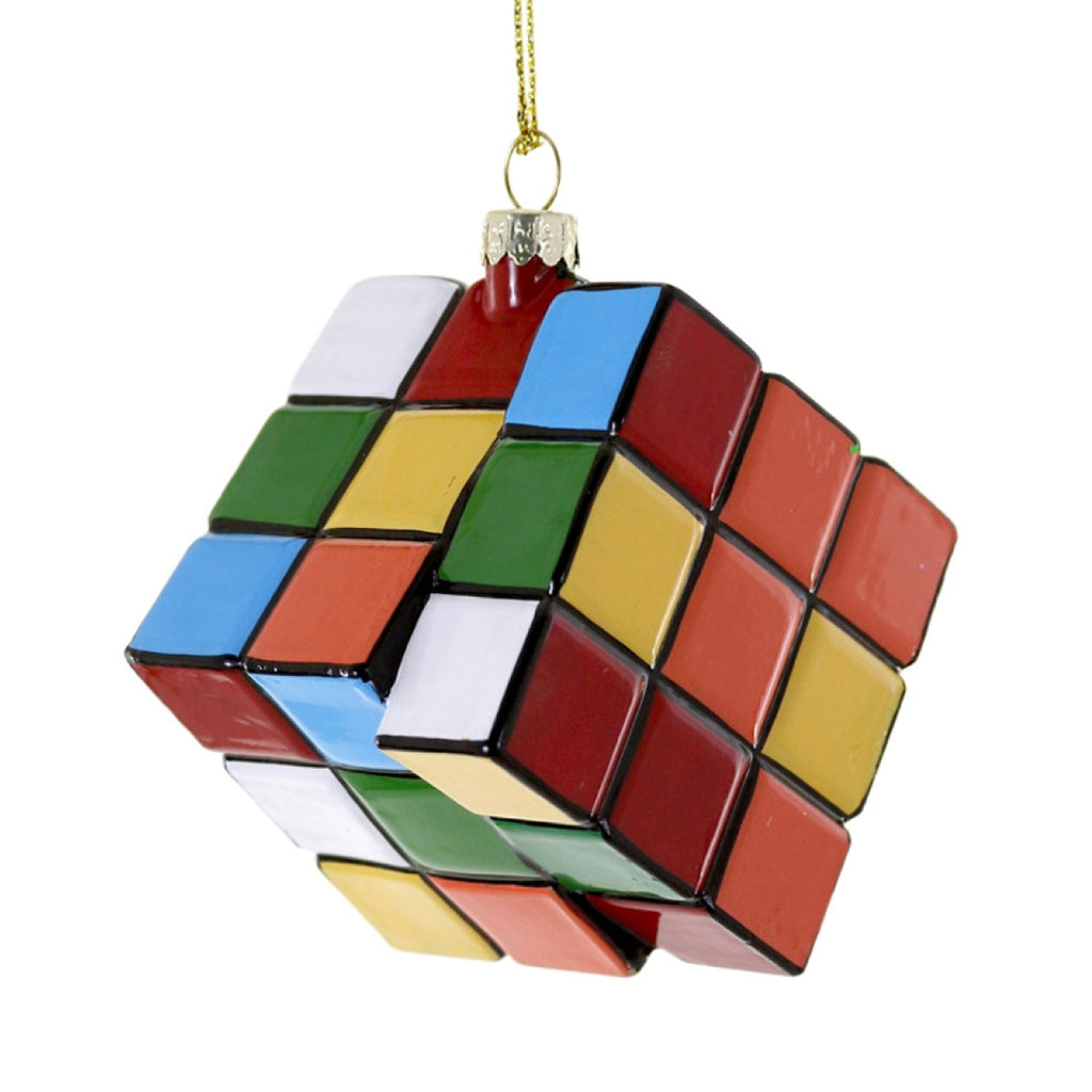 Furbish - Rubik's Cube Ornament - For the puzzle-master on on your list, this Rubik's Cube is right on. 